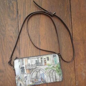 🇮🇹 Brown Printed Crossbody Bag